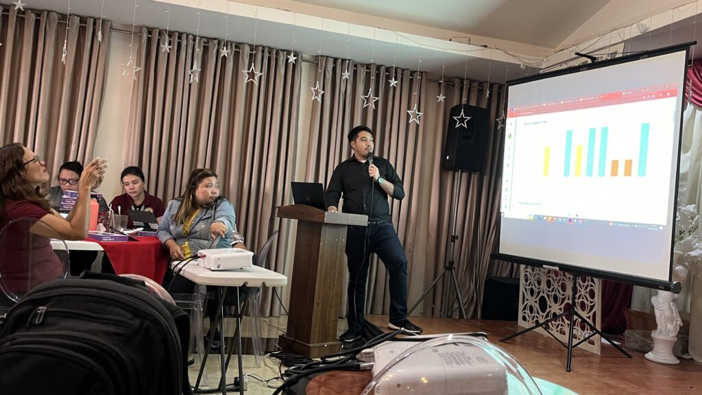 Troyss Pilapil of CPHI presenting in FRESAAR